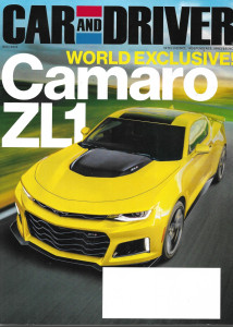 CAR & DRIVER 2016 DEC - CAMARO ZL1, '17 BUGATTI CHIRON, LAMBO AVENTADOR SV